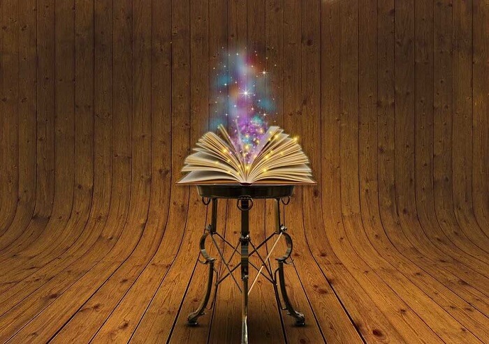 Dream about magic book