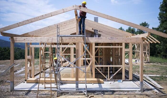 Dream of a house under construction