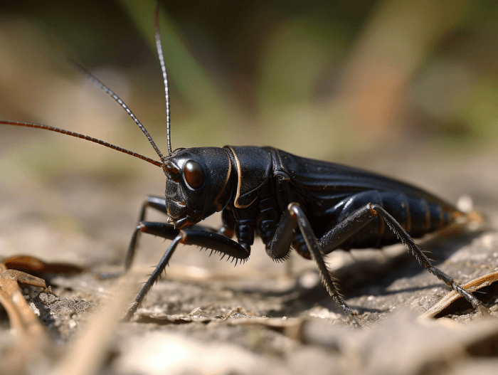 Dream of black crickets