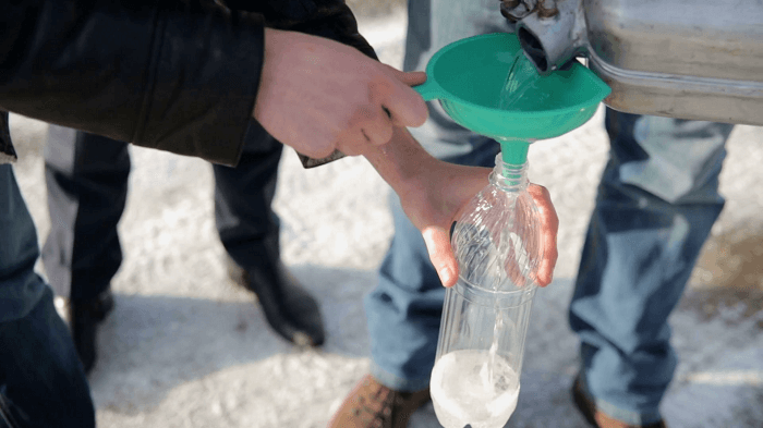 Dream of pouring gasoline