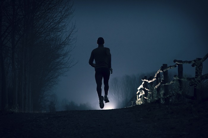 Dream of running in the dark