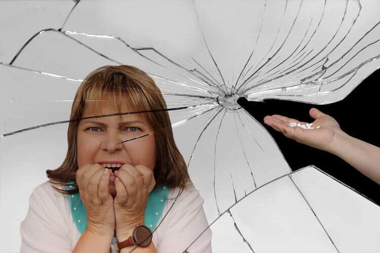 Dreaming of broken glass in your mouth